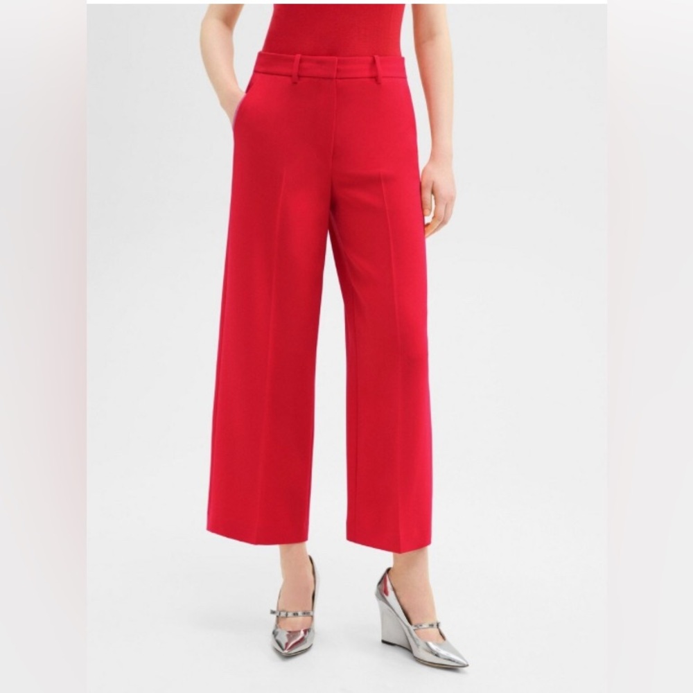 Talbots Elegant Red Women's Wide-Leg Pants | NWT